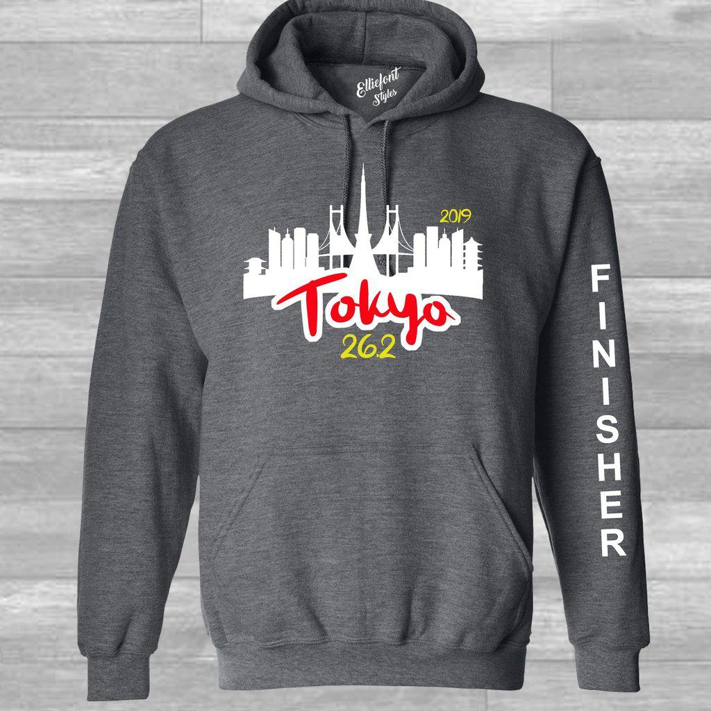 Tokyo Marathon 26.2 Finisher Pull Over Hoodie - Elliefont Styles