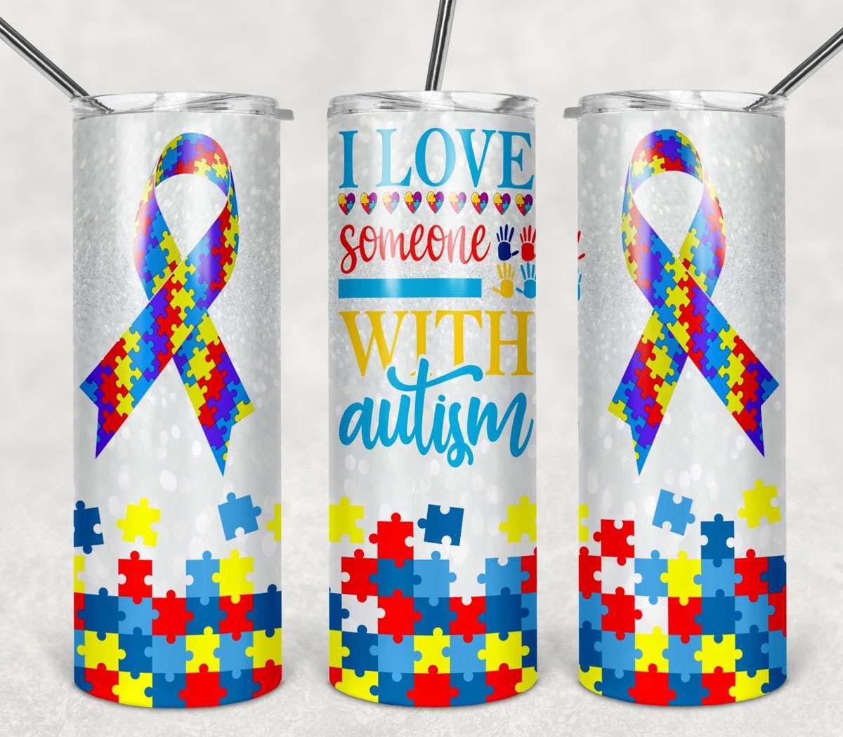 Autism Awareness Stainless steel tumbler