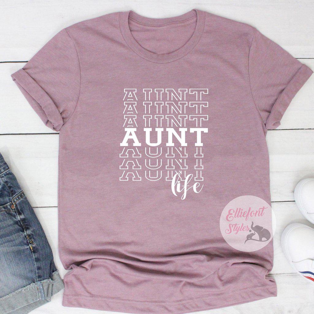 Birthday gift idea shirt for proud aunt who loves her family