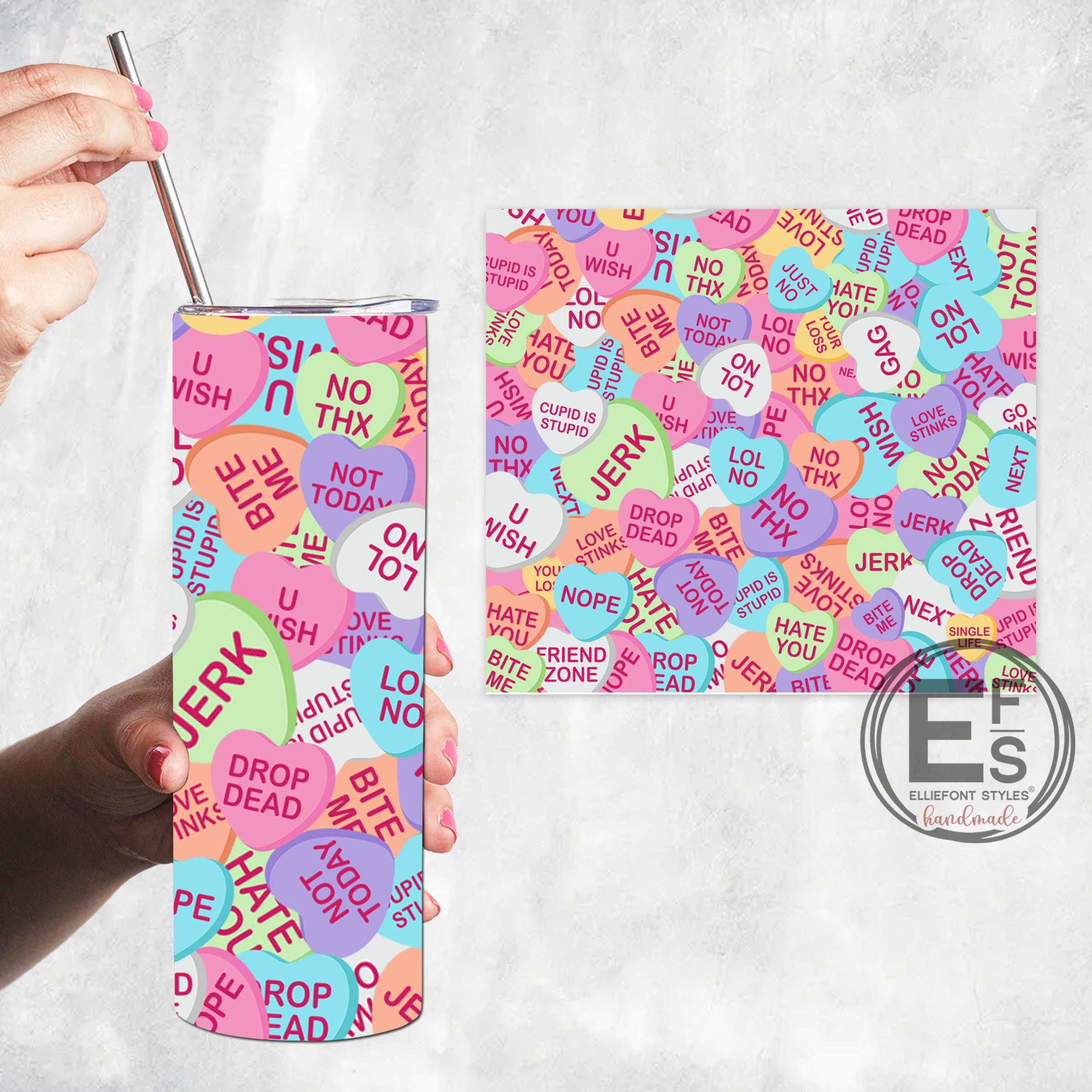 Anti Valentine's Day Stainless steel tumbler