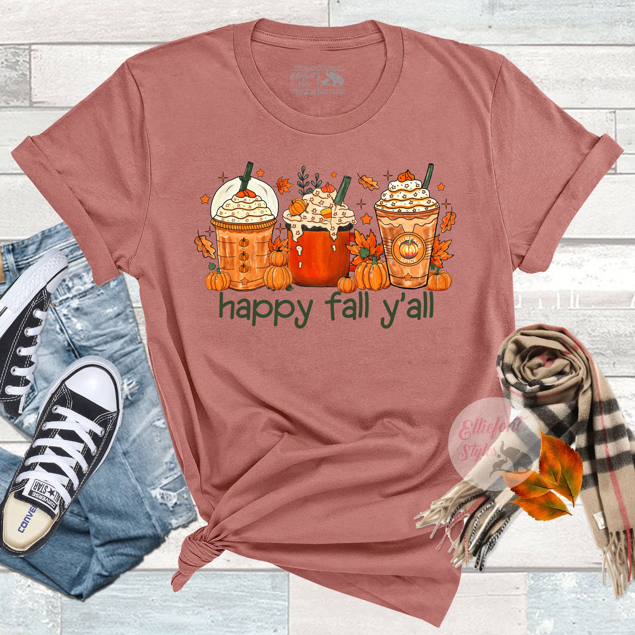 Cozy coffee lover fall shirt for Thanksgiving and Friendsgiving