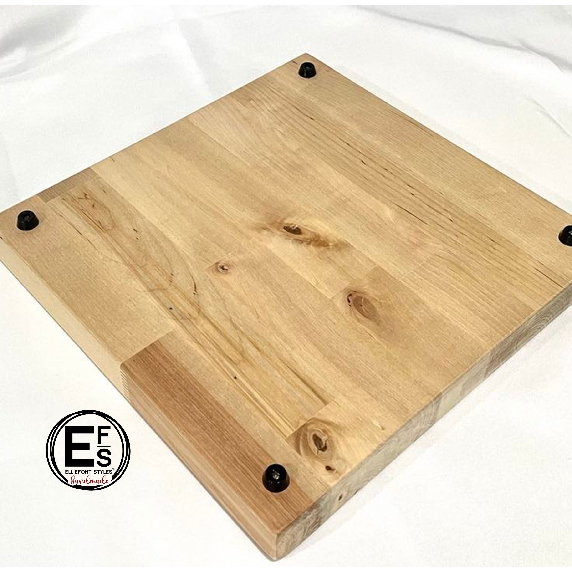 Custom wood cutting board engraved with couple’s first and last names for home décor