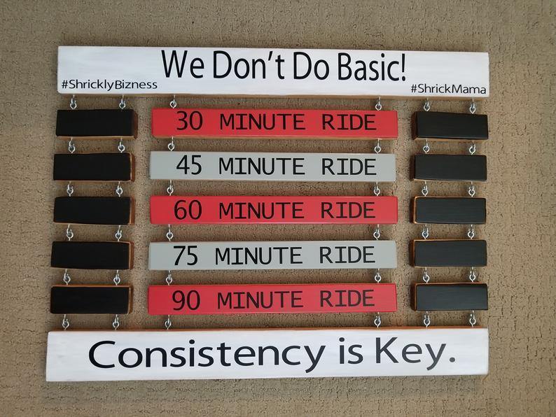 Custom milestone tracker for spin class lovers