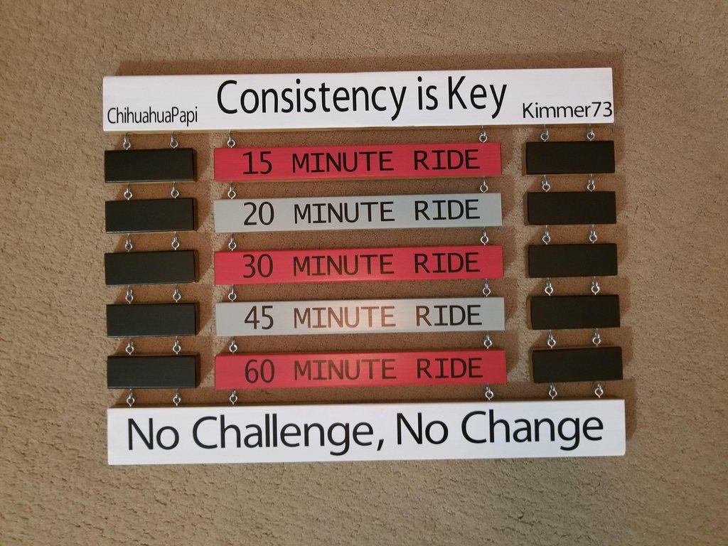 Custom PR board gift for cyclists to display race times and achievements