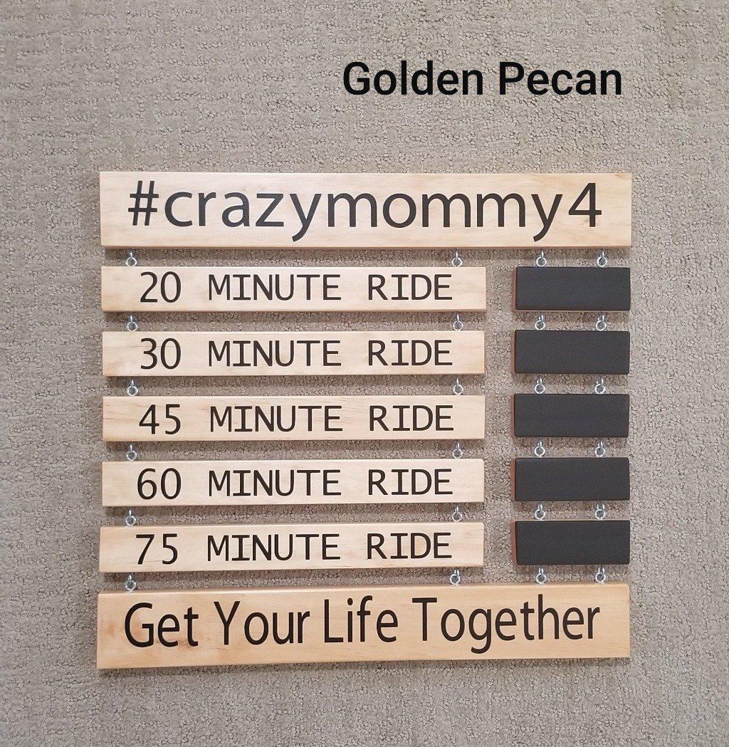 Handmade wooden cycling PR board as a personalized athlete gift