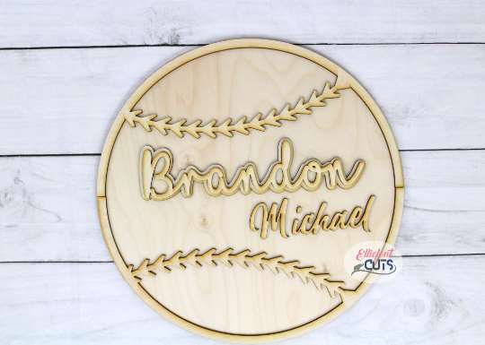 Baseball DIY Wood Sign Kit