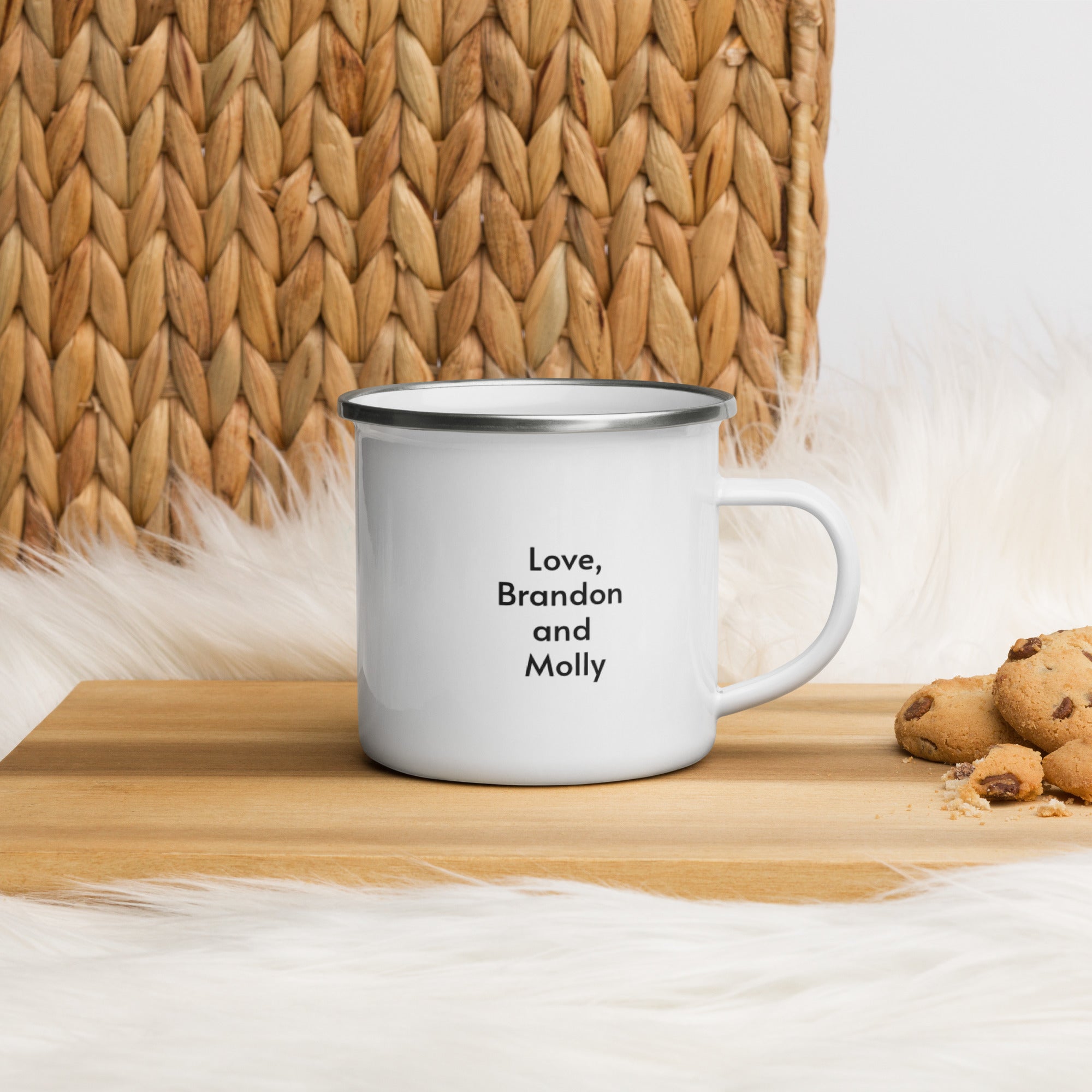 Milk For Santa Enamel Mug