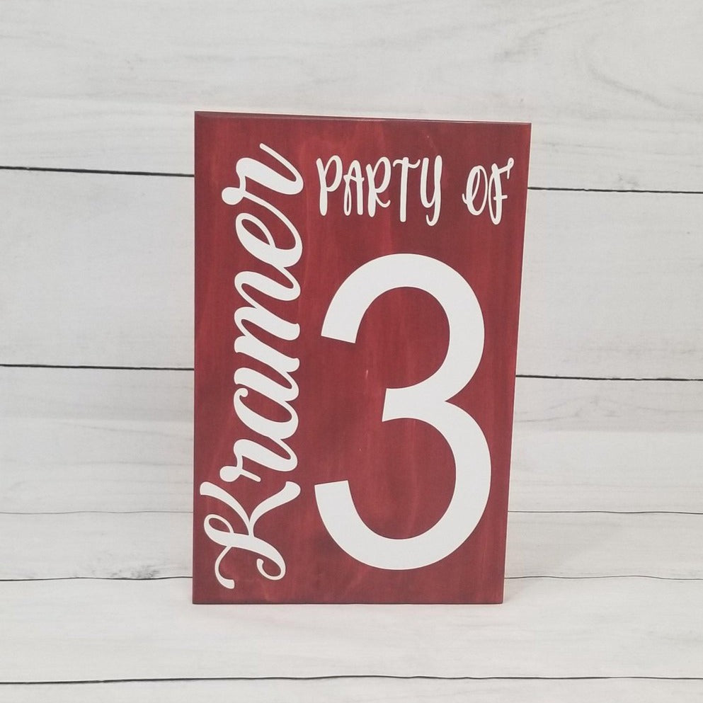 Family Nam Sign Party of