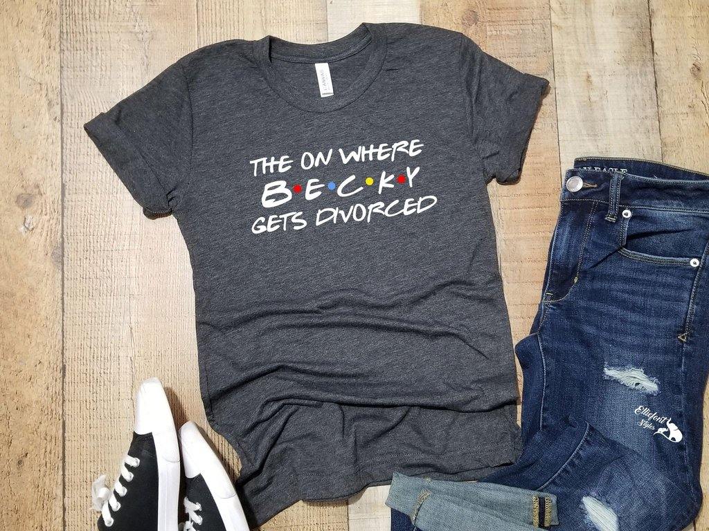 FRIENDS Divorce Party Shirts | Just Divorced Shirts | Divorce Vacation Shirts | Divorce Announcement Shirt - Elliefont Styles