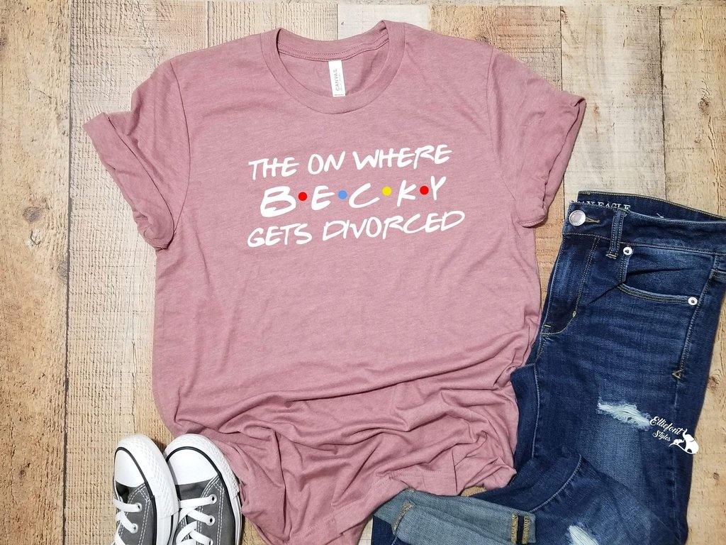 FRIENDS Divorce Party Shirts | Just Divorced Shirts | Divorce Vacation Shirts | Divorce Announcement Shirt - Elliefont Styles