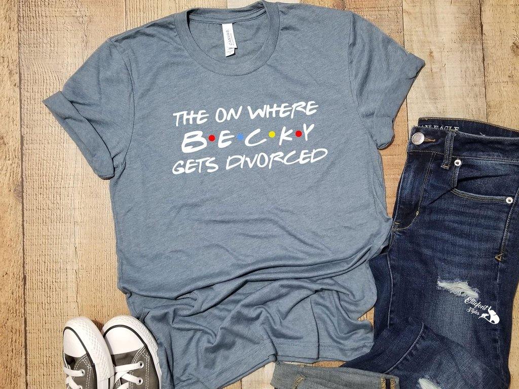 FRIENDS Divorce Party Shirts | Just Divorced Shirts | Divorce Vacation Shirts | Divorce Announcement Shirt - Elliefont Styles