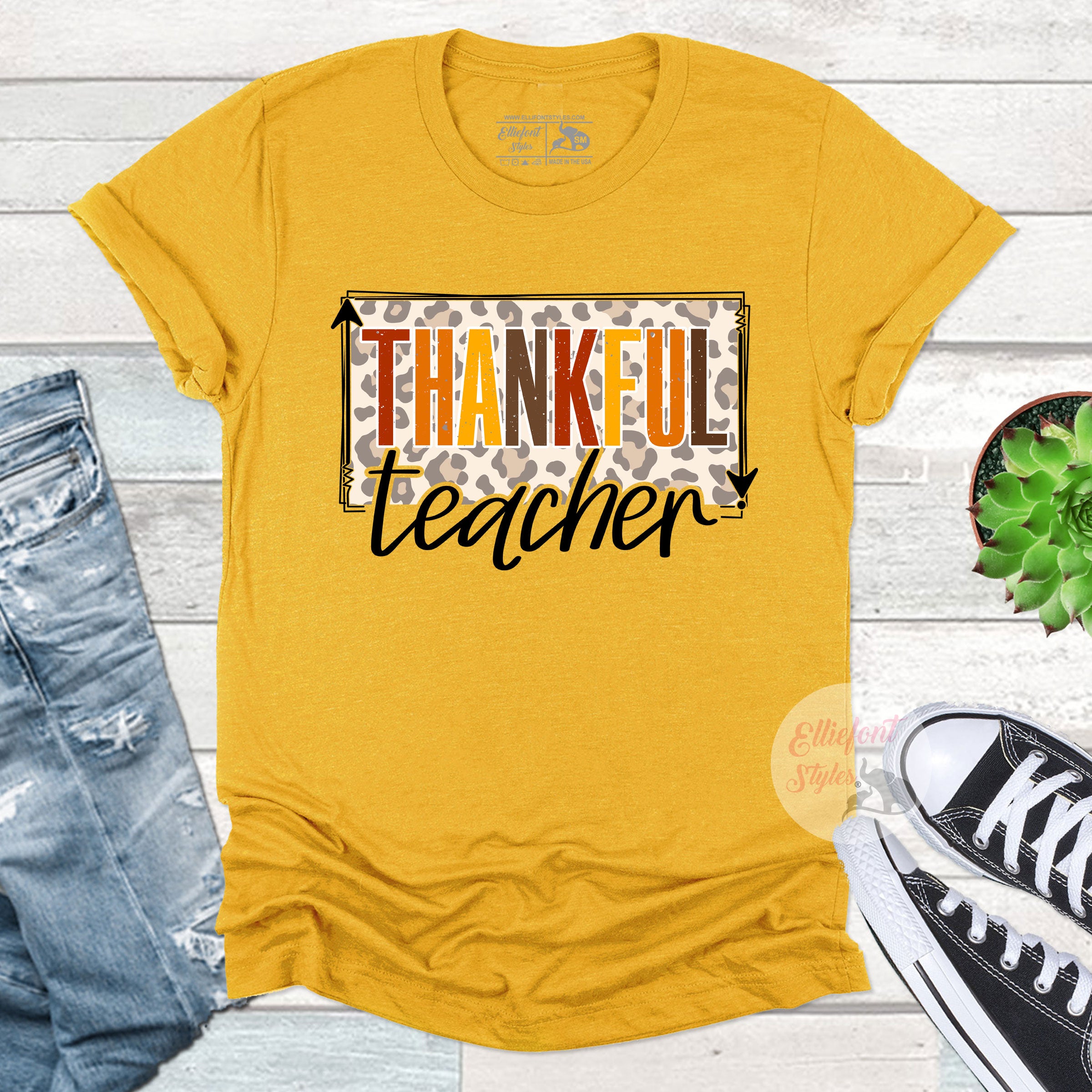 Friendsgiving shirt for teachers celebrating fall holiday in style