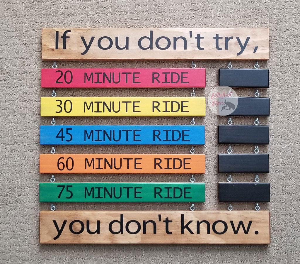 Thoughtful personalized gift idea for cyclists and spin lovers home gym décor