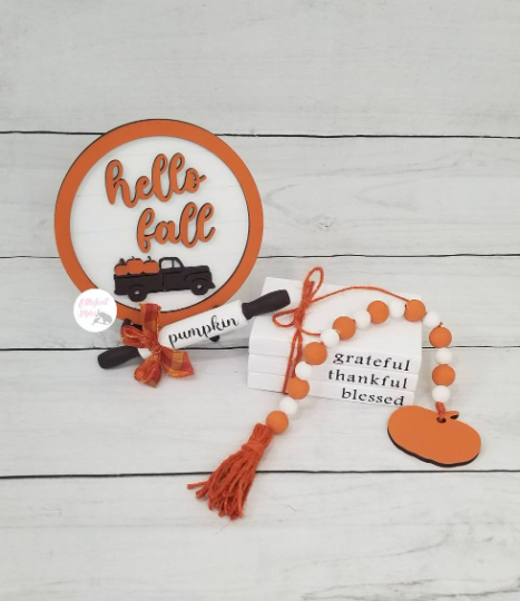 fall thanksgiving tiered tray bundle