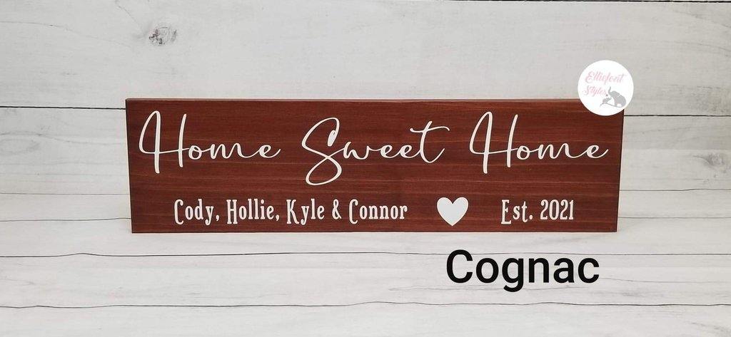 personalized home sweet home sign