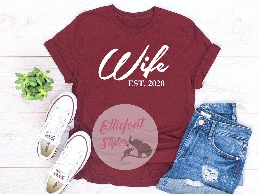 Hubs and Wife Established Shirts - Elliefont Styles