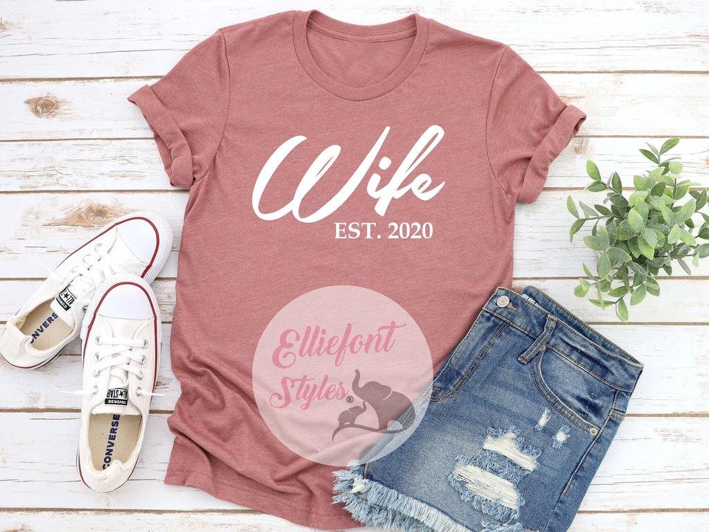 Hubs and Wife Established Shirts - Elliefont Styles