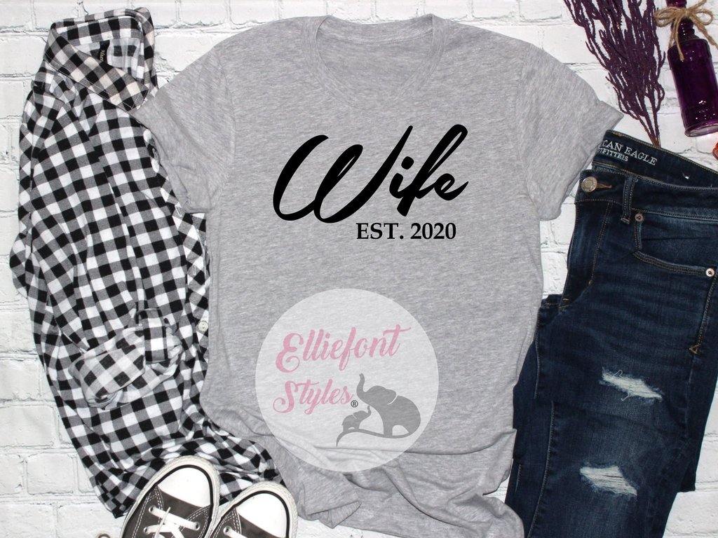 Hubs and Wife Established Shirts - Elliefont Styles