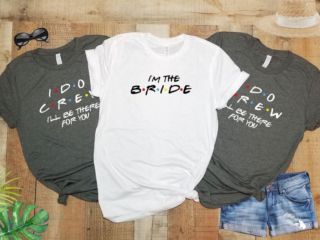 I Do Crew Friends Bachelorette Party Shirts | Bridal Wedding Shirts - Elliefont Styles