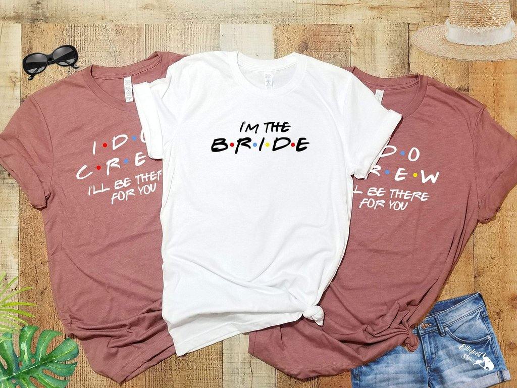 I Do Crew Friends Bachelorette Party Shirts | Bridal Wedding Shirts - Elliefont Styles