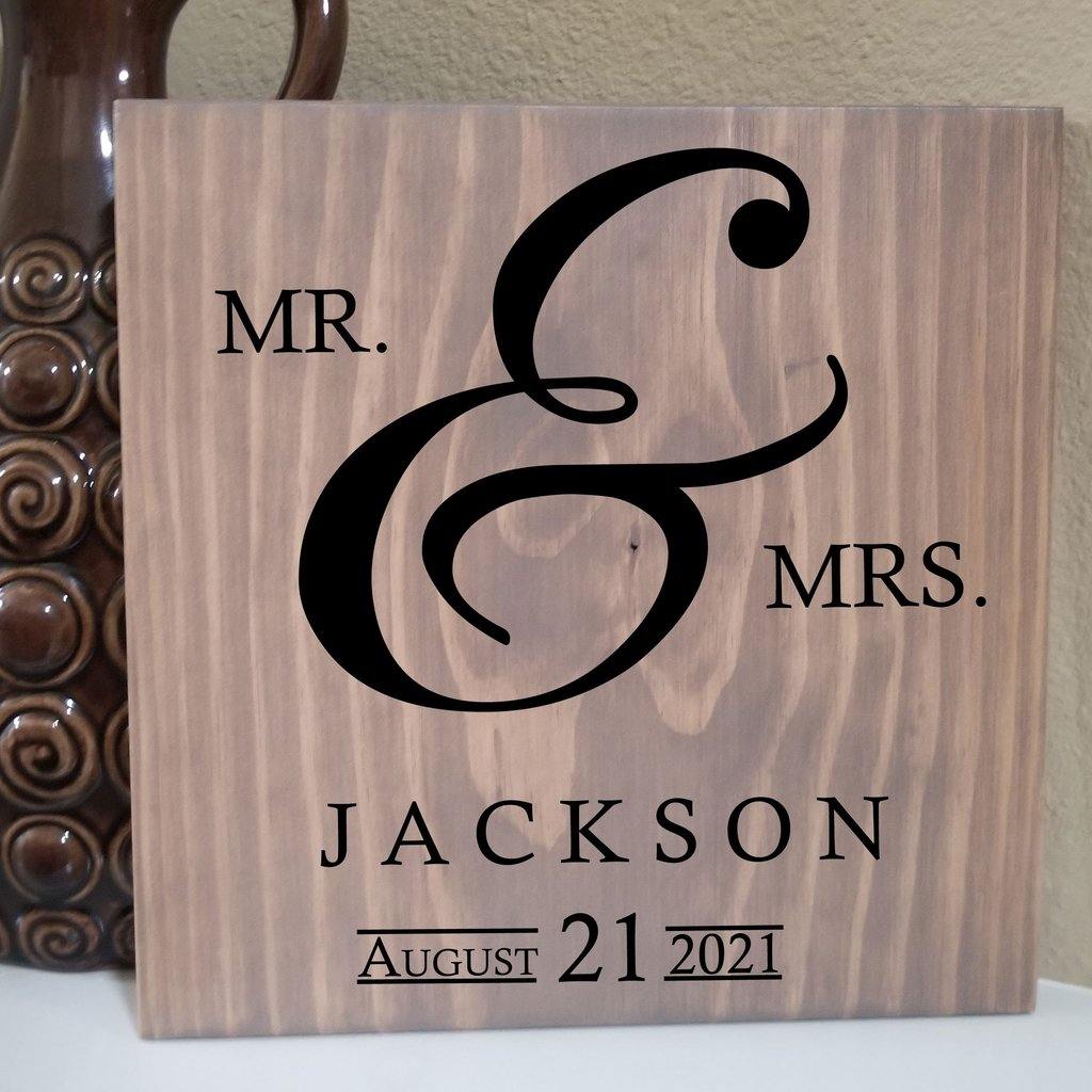 personalized wedding sign