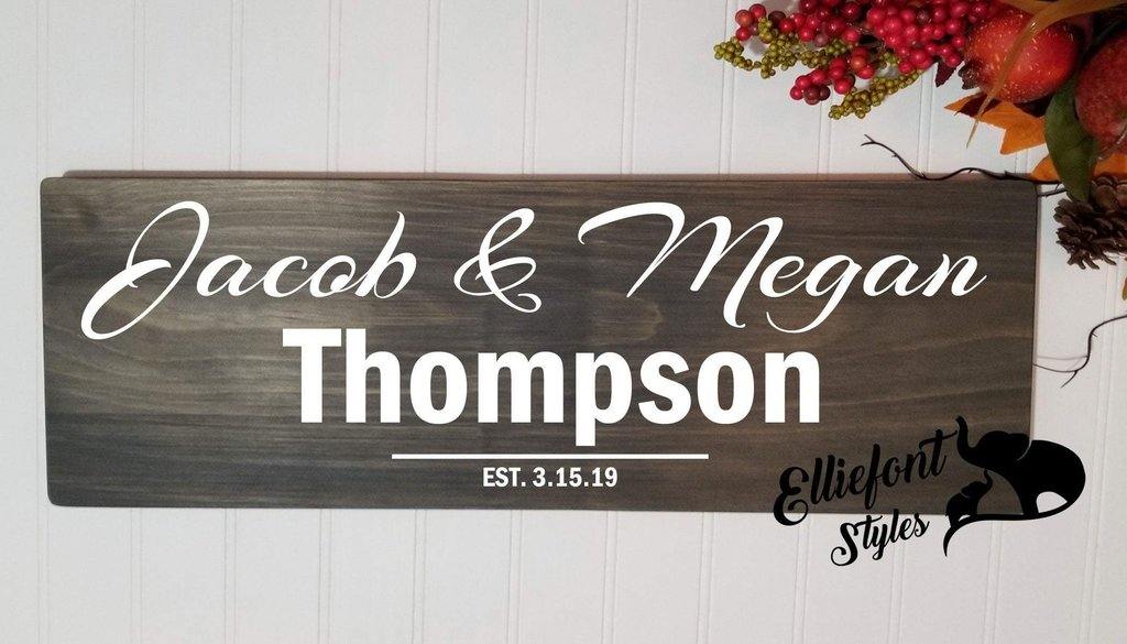 Mr. & Mrs. Wedding Wood Sign, Wedding Gift, Anniversary Gift, Wedding Keepsake