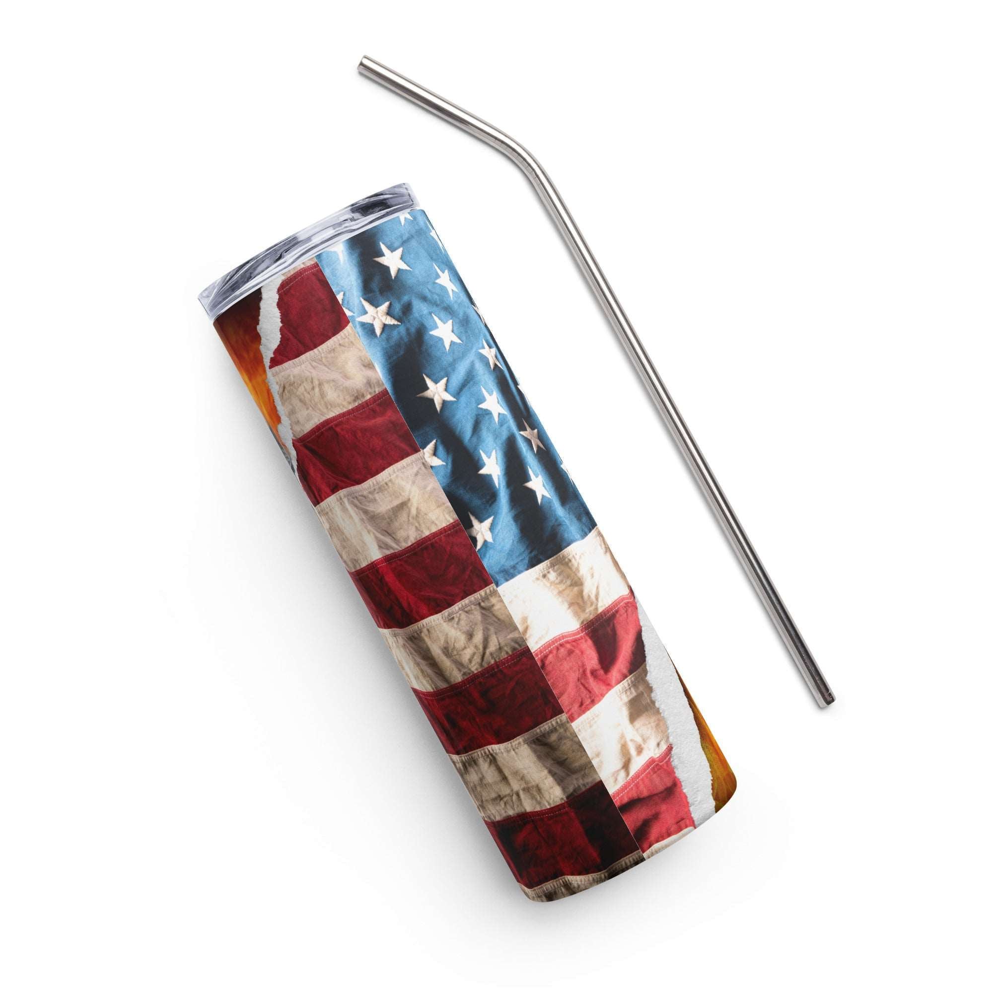 American Firefighter Stainless steel tumbler