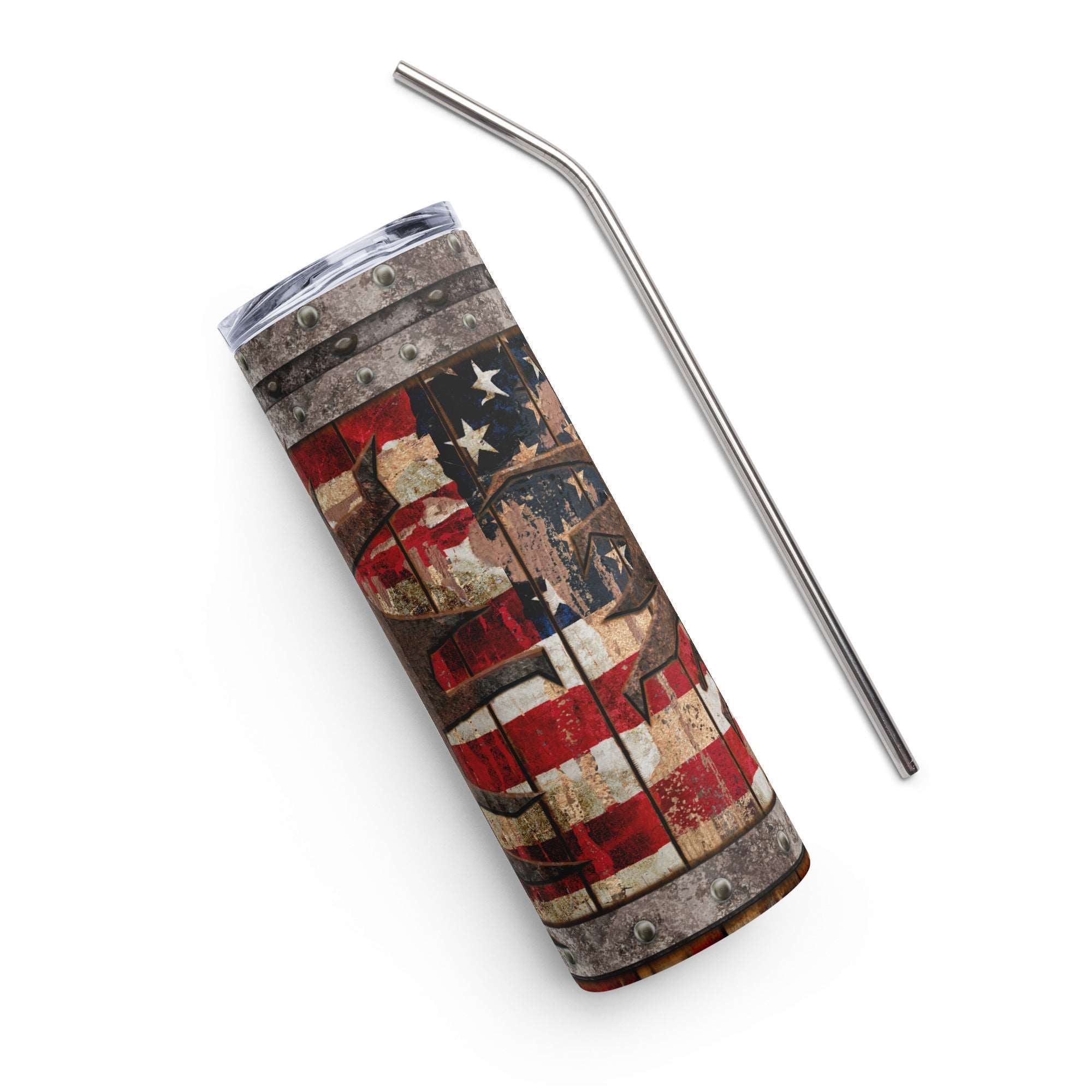 American Baseball Dad Stainless steel tumbler