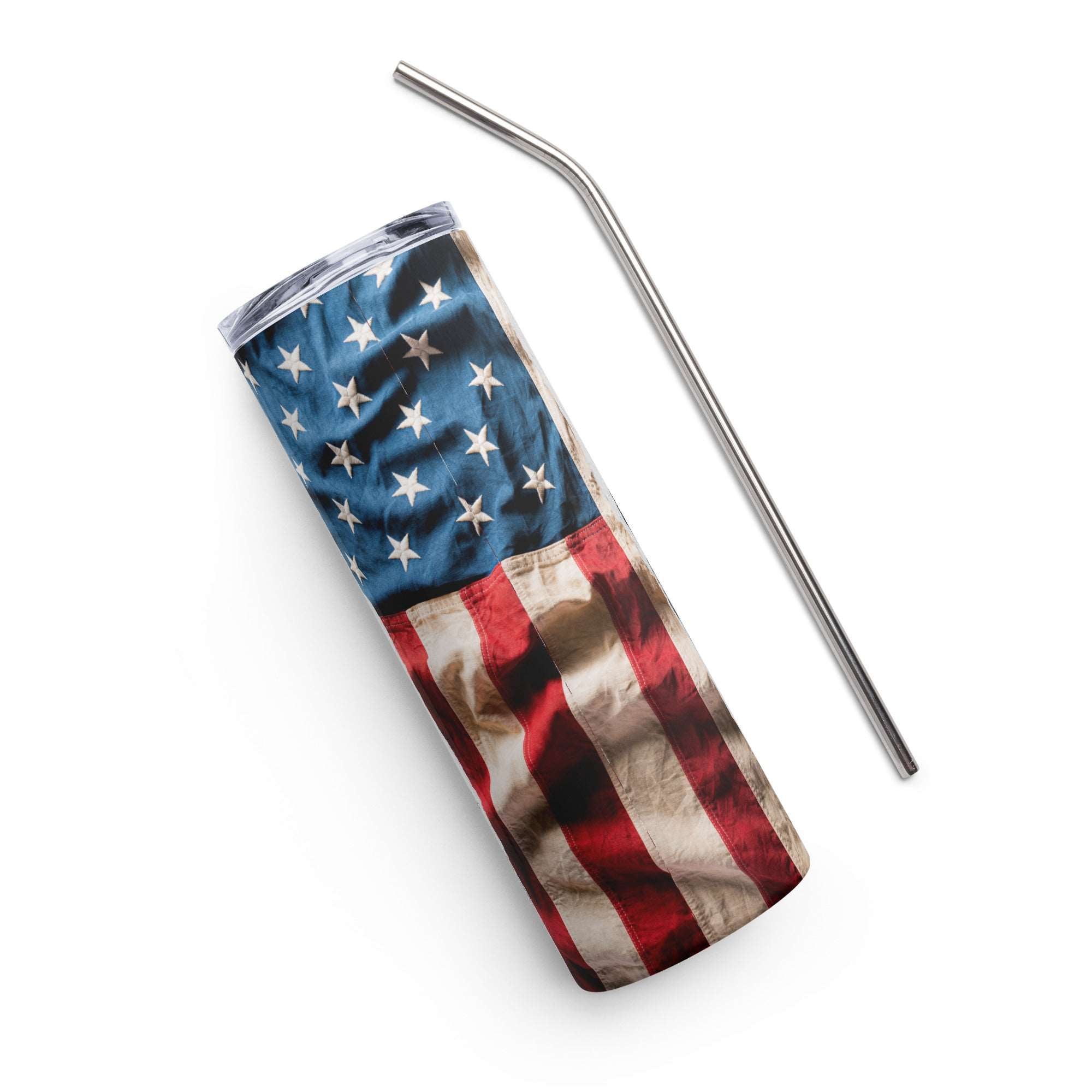 American Flag Firefighter Stainless steel tumbler