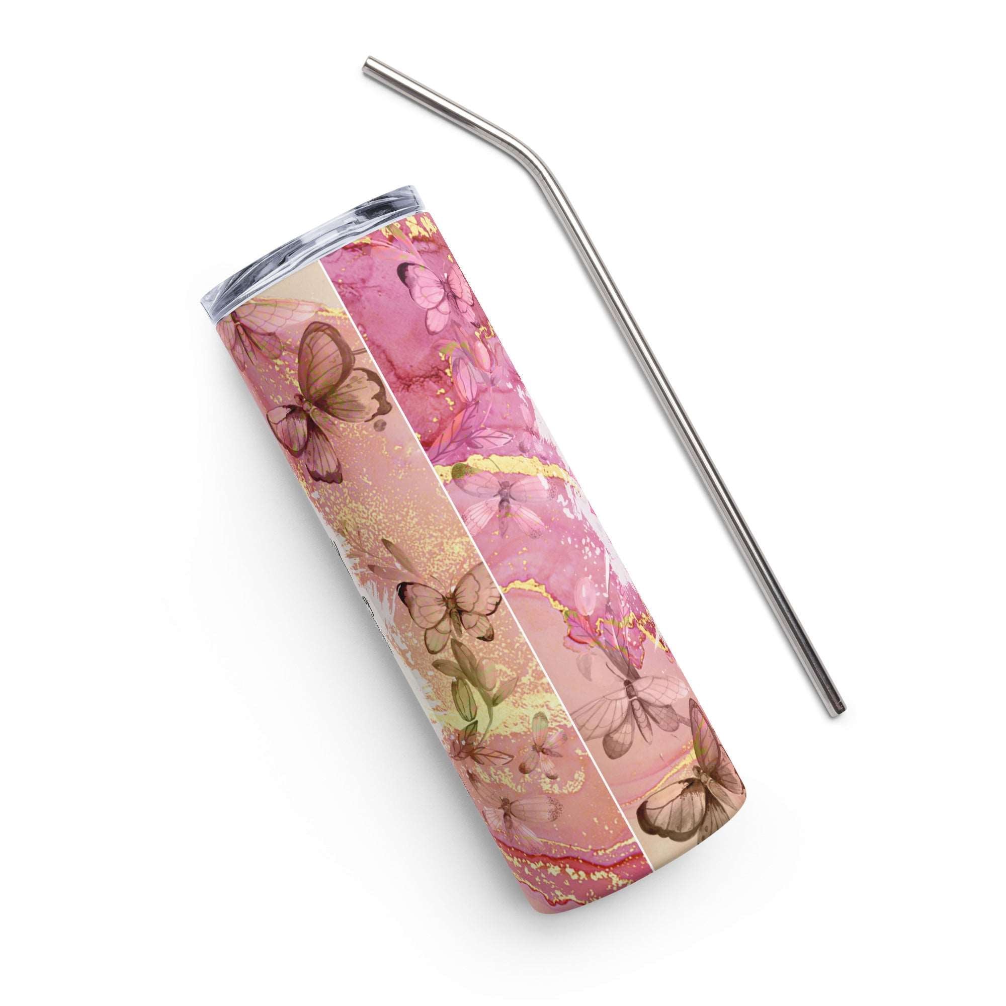 Breast Cancer Ribbon Stainless steel tumbler