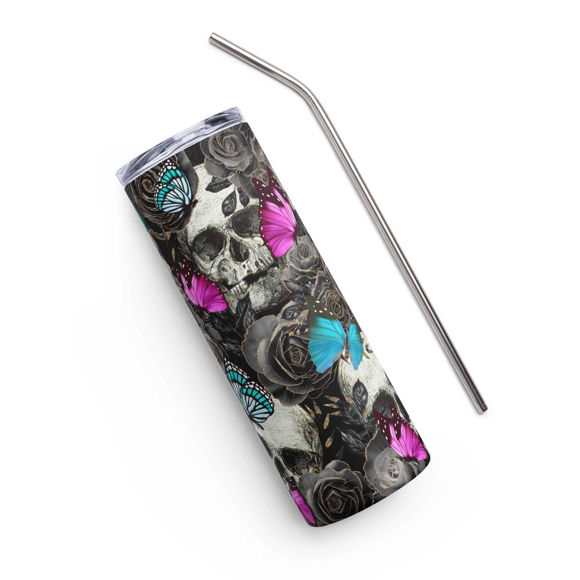 Day Of The Dead Sugar Skull Stainless steel tumbler