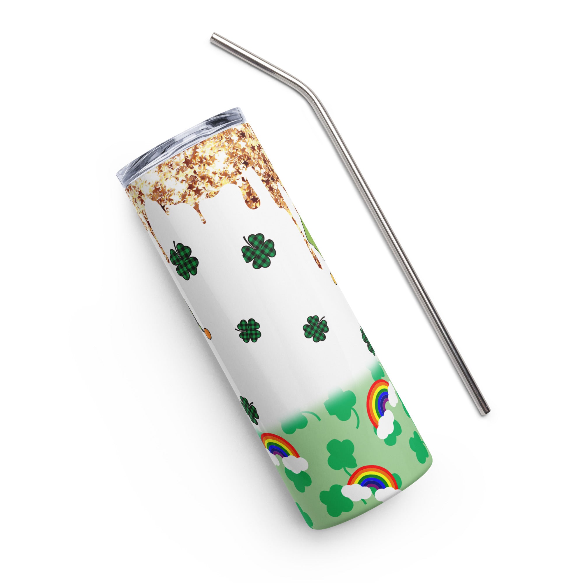 St Patrick's Day Leprechaun Stainless steel tumbler
