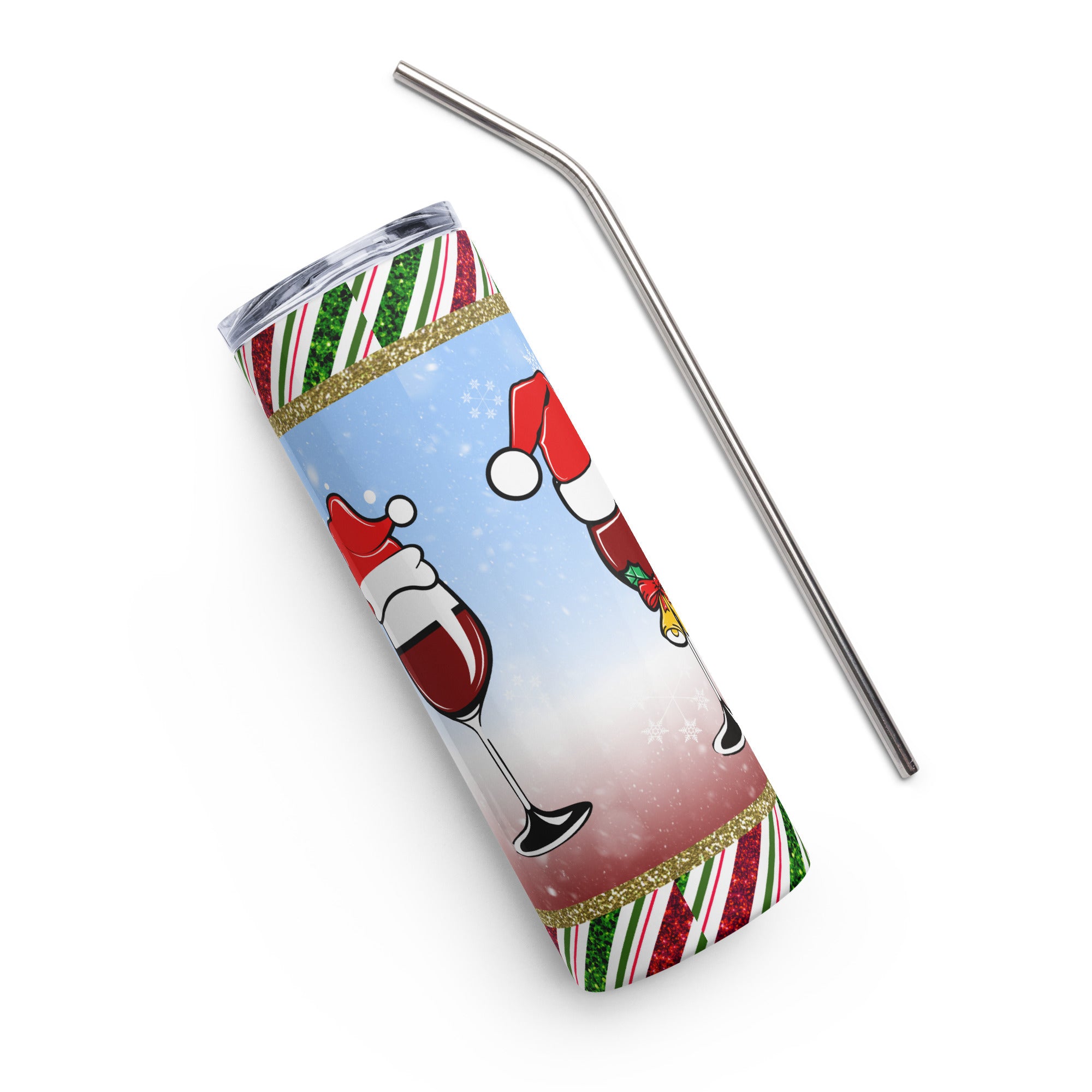 Dasher Dancer Prancer Christmas Drinking Stainless steel tumbler