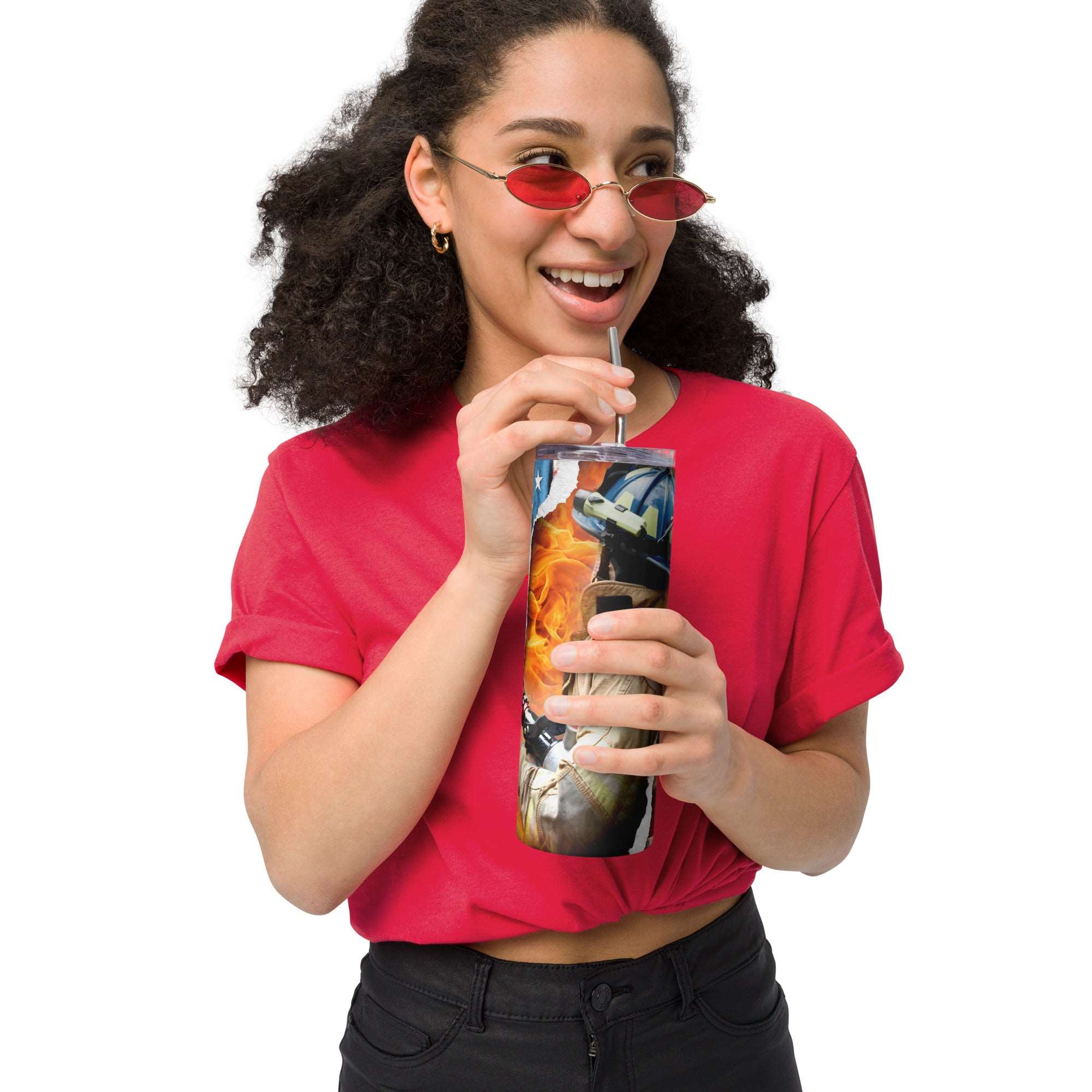 American Firefighter Stainless steel tumbler