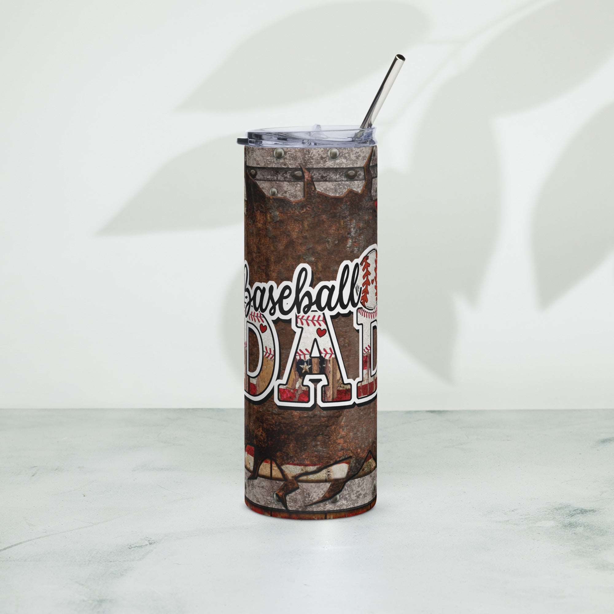 American Baseball Dad Stainless steel tumbler
