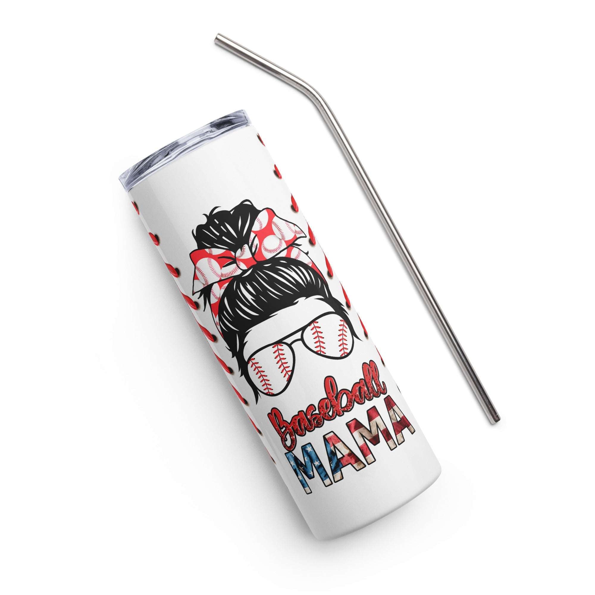 Baseball Mom Stainless steel tumbler