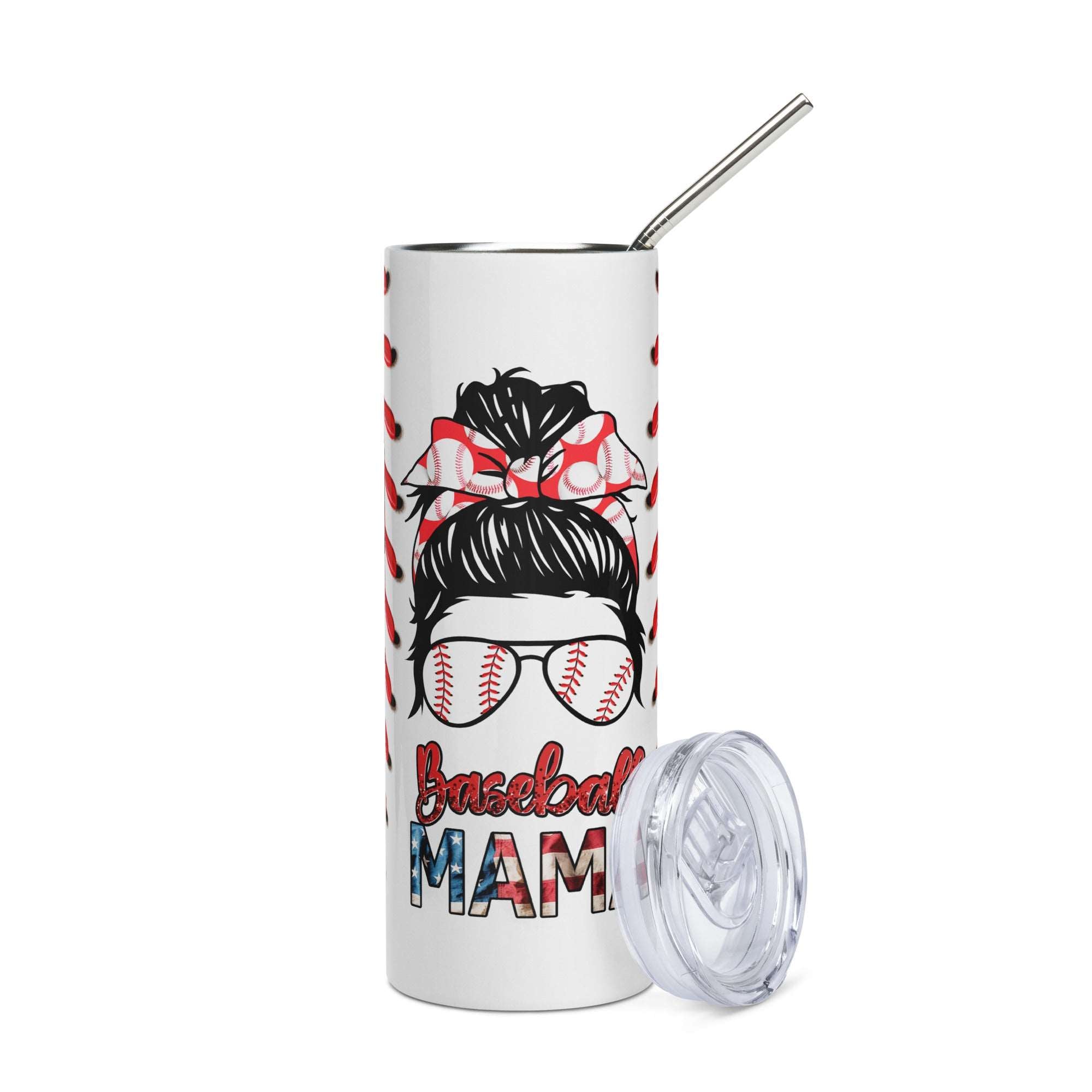 Baseball Mom Stainless steel tumbler