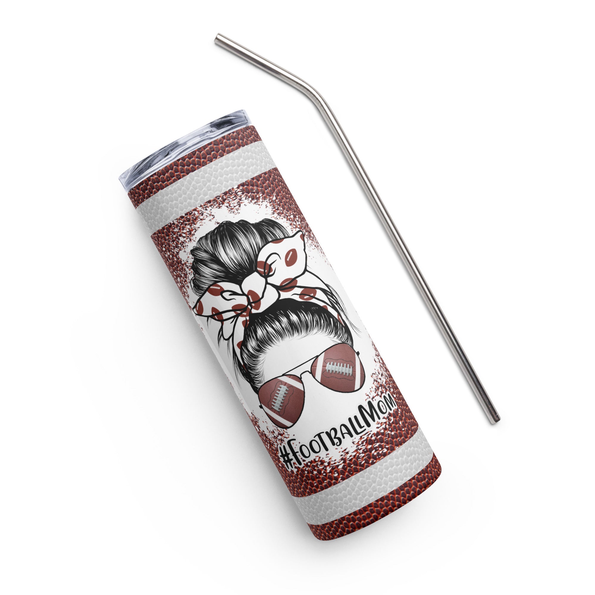 Football Mom Stainless steel tumbler