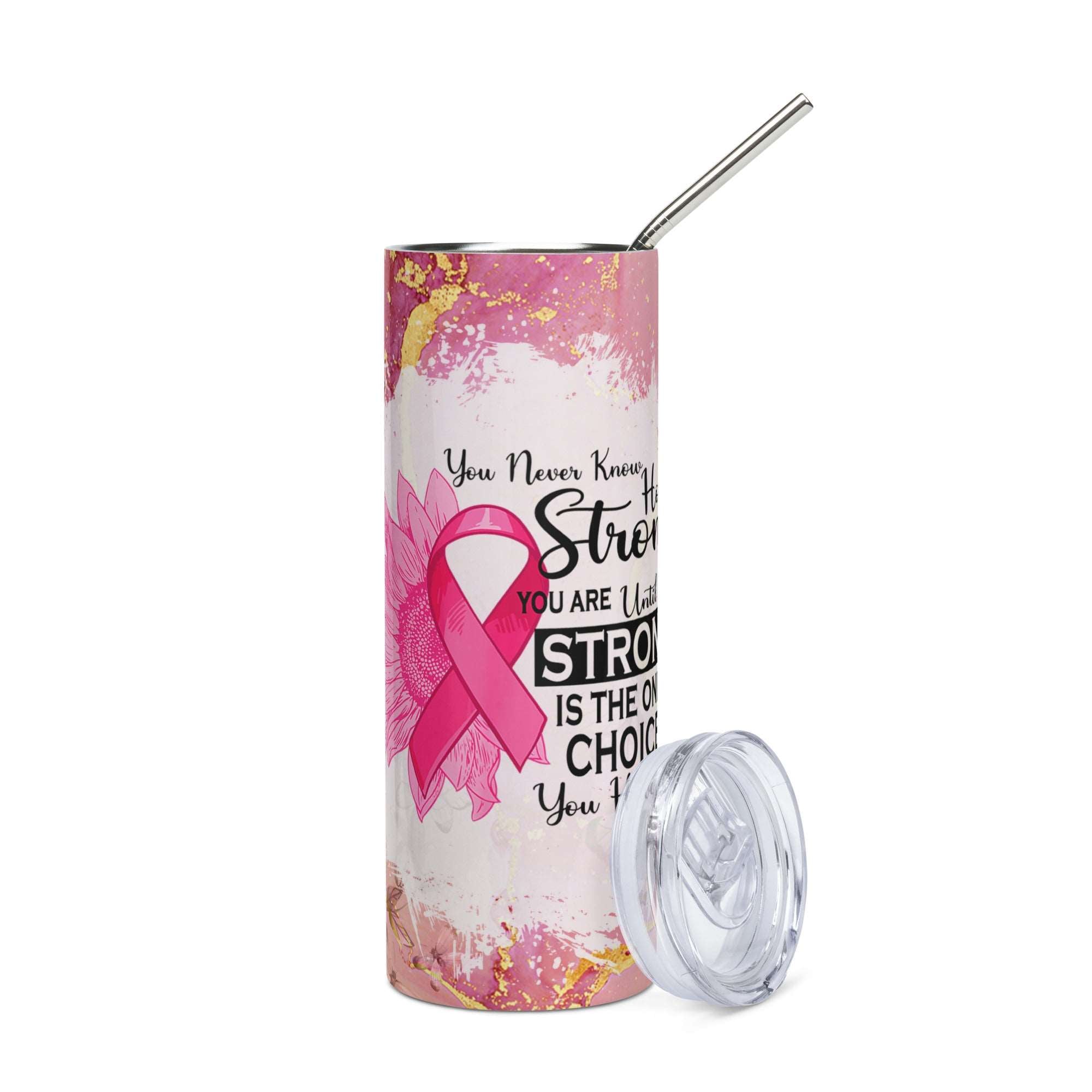 Breast Cancer Ribbon Stainless steel tumbler