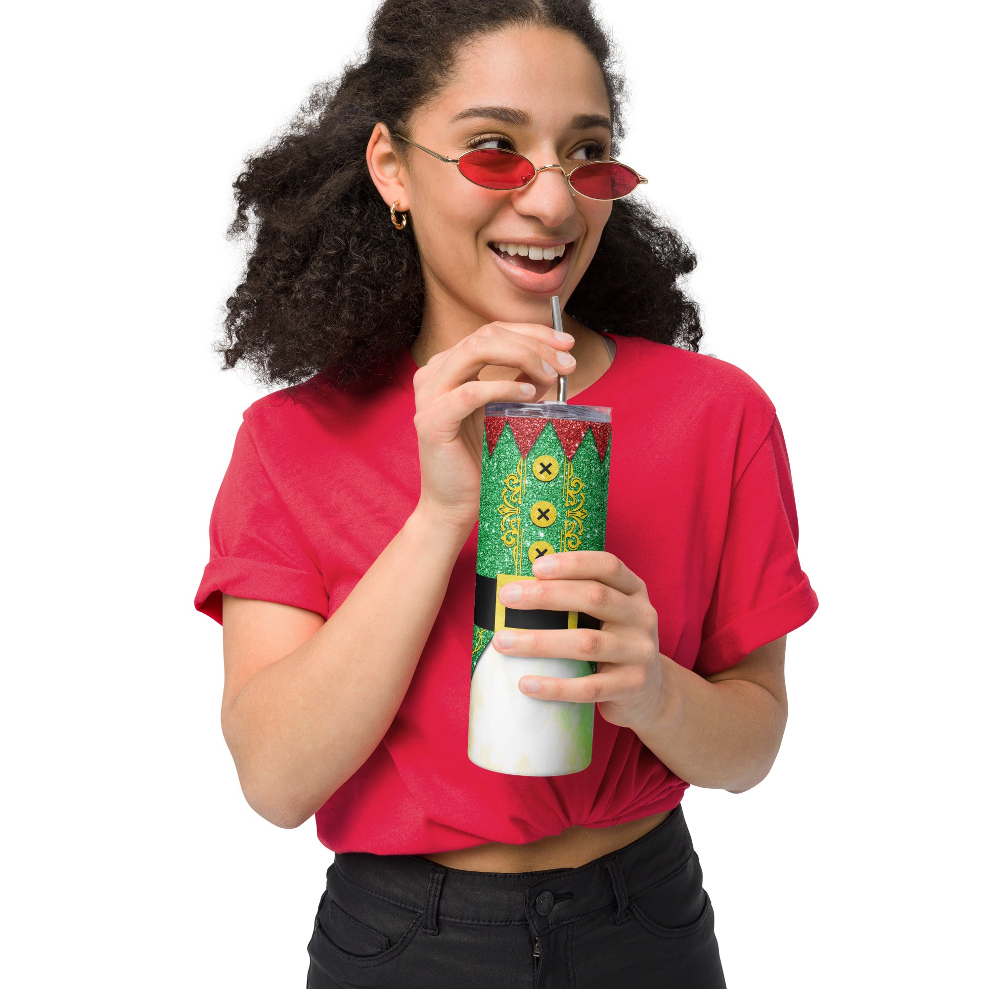 Elf Christmas Stainless steel tumbler