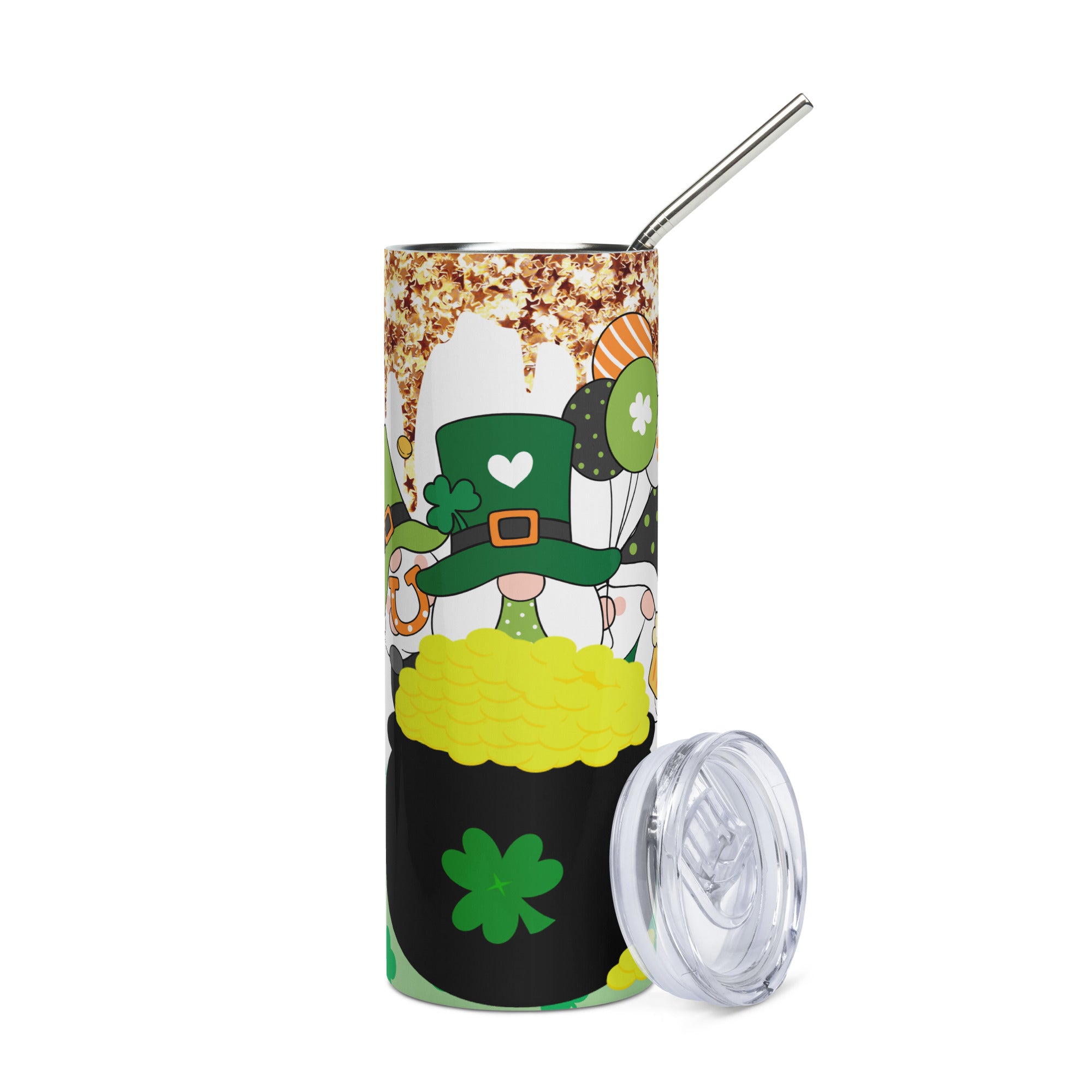 St Patrick's Day Leprechaun Stainless steel tumbler