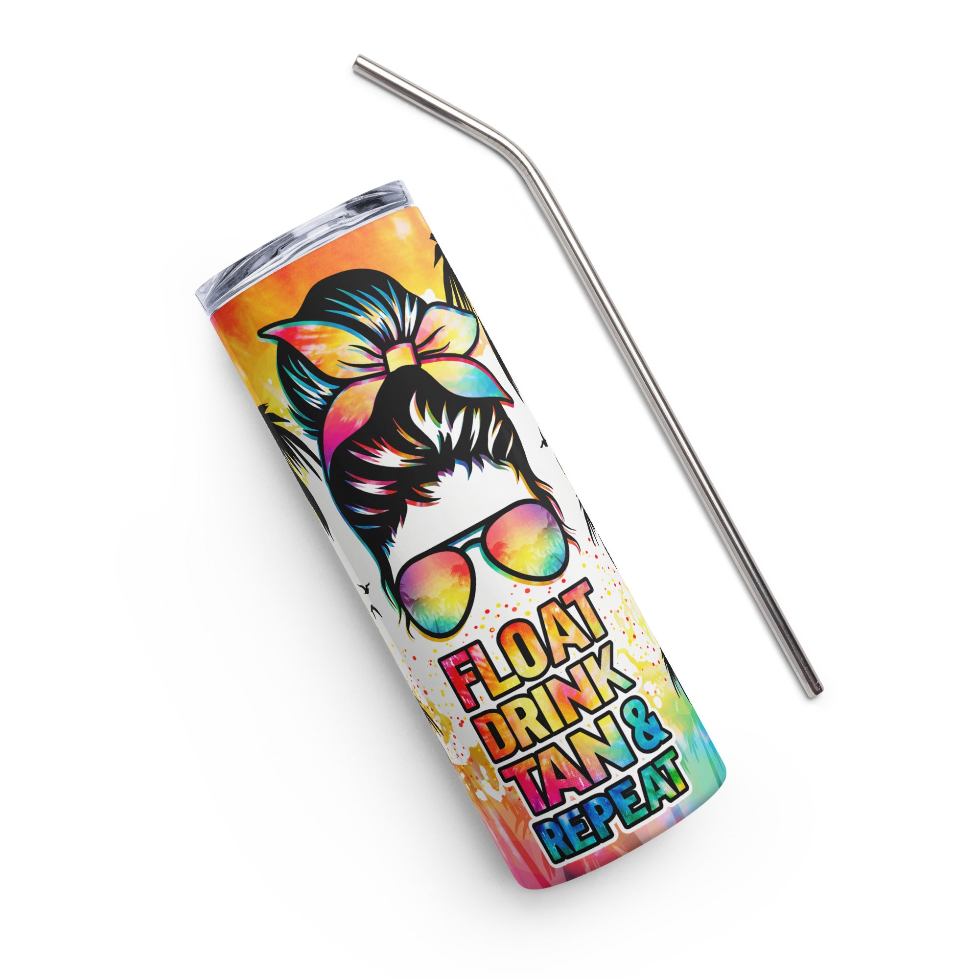 Float Drink Tank Repeat Beach Stainless steel tumbler