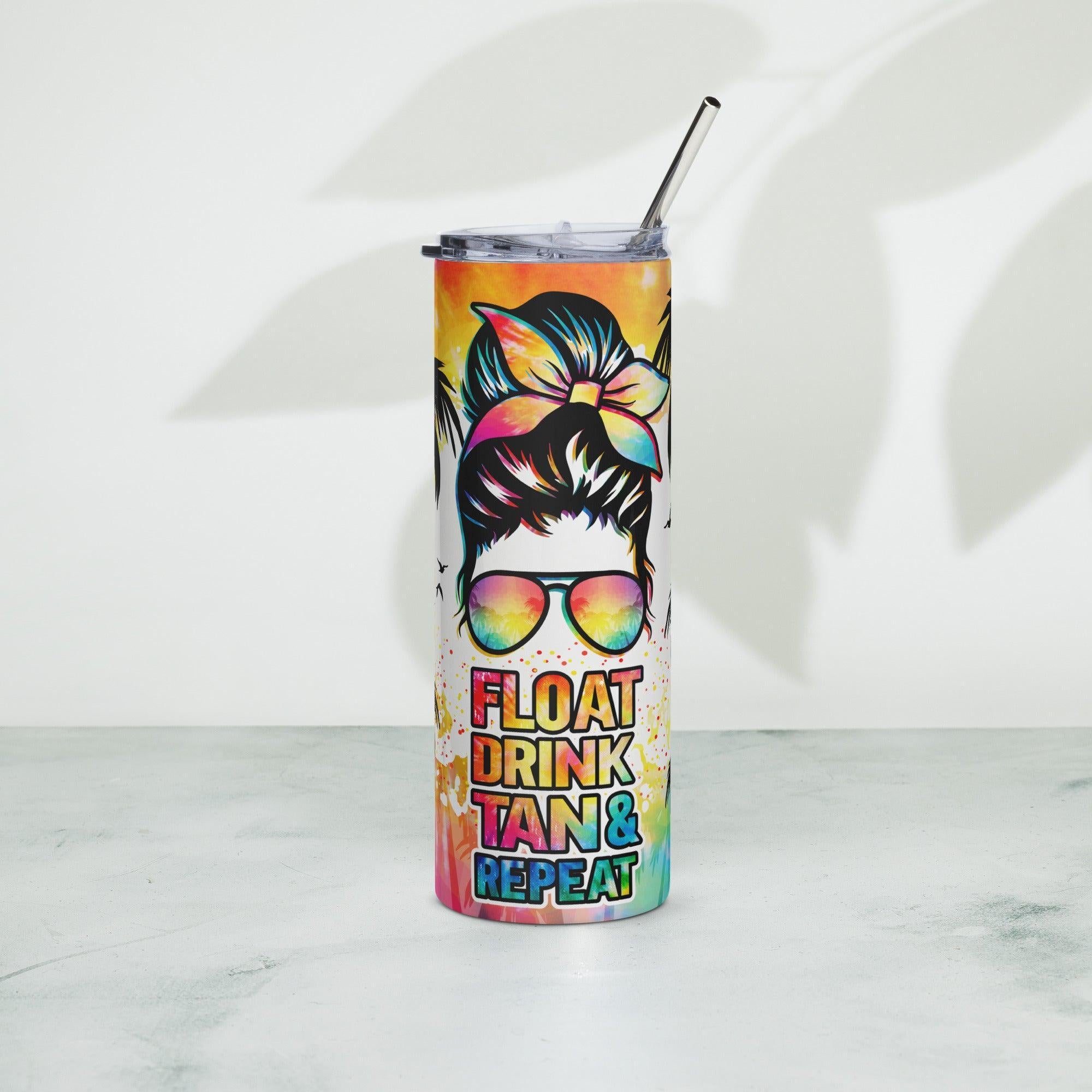 Float Drink Tank Repeat Beach Stainless steel tumbler