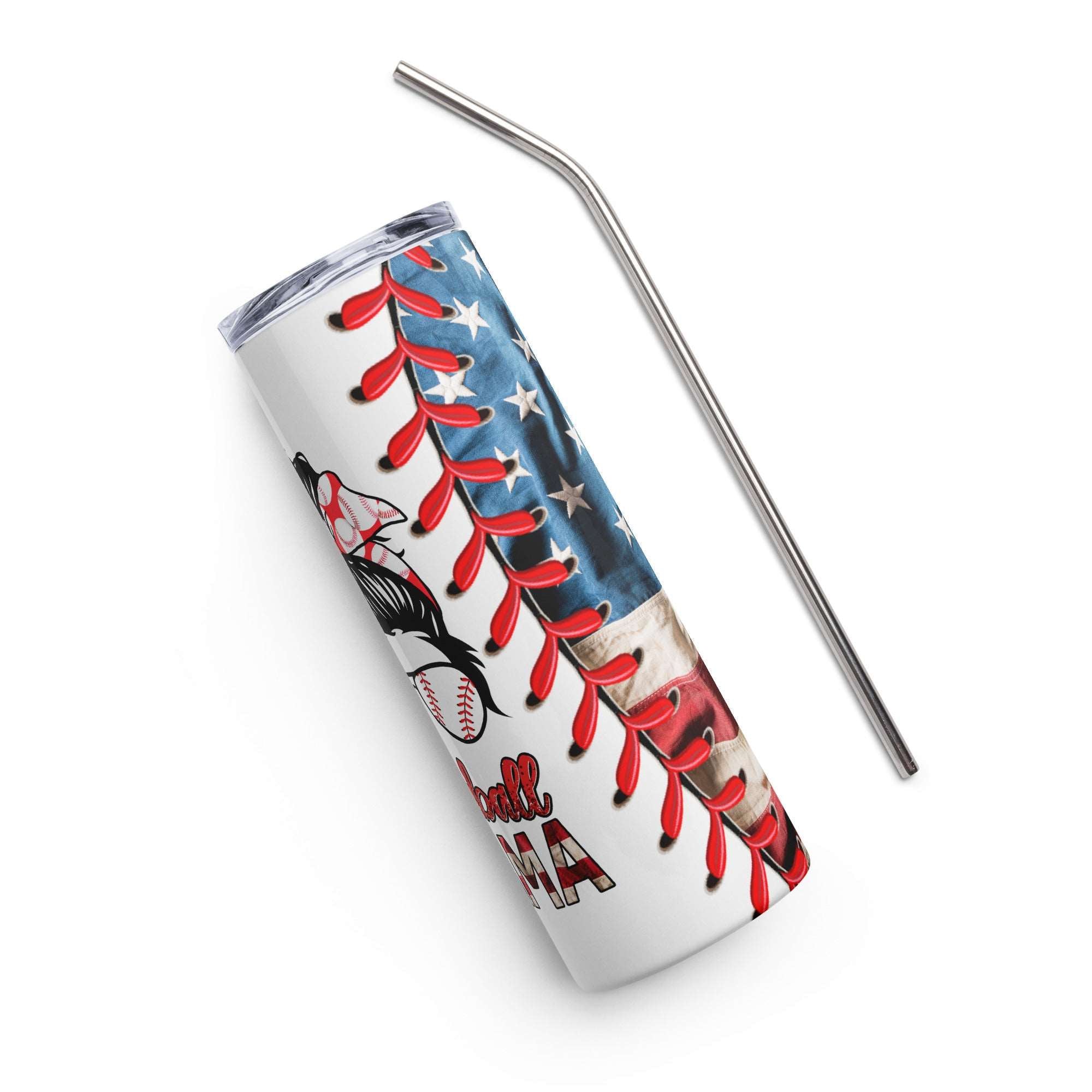 Baseball Mom Stainless steel tumbler