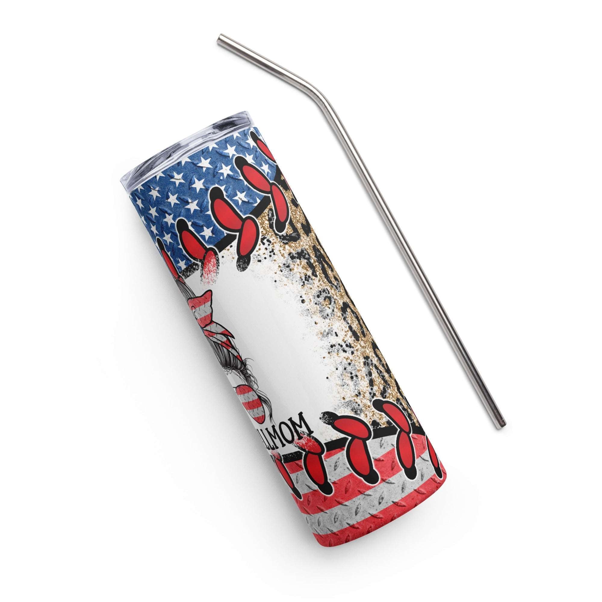 Baseball Mom Life Stainless steel tumbler