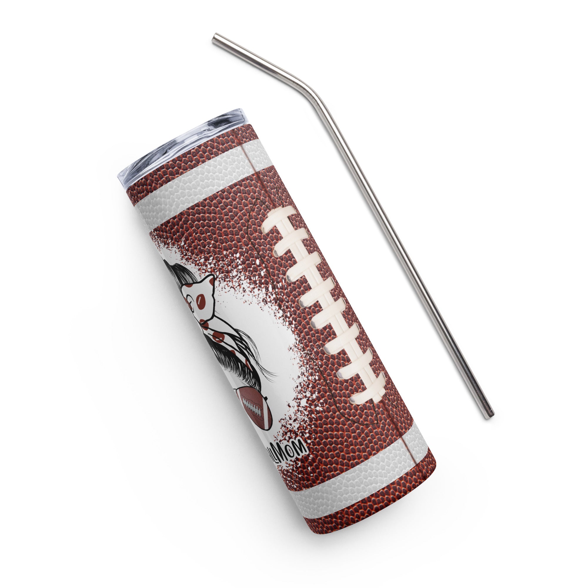 Football Mom Stainless steel tumbler