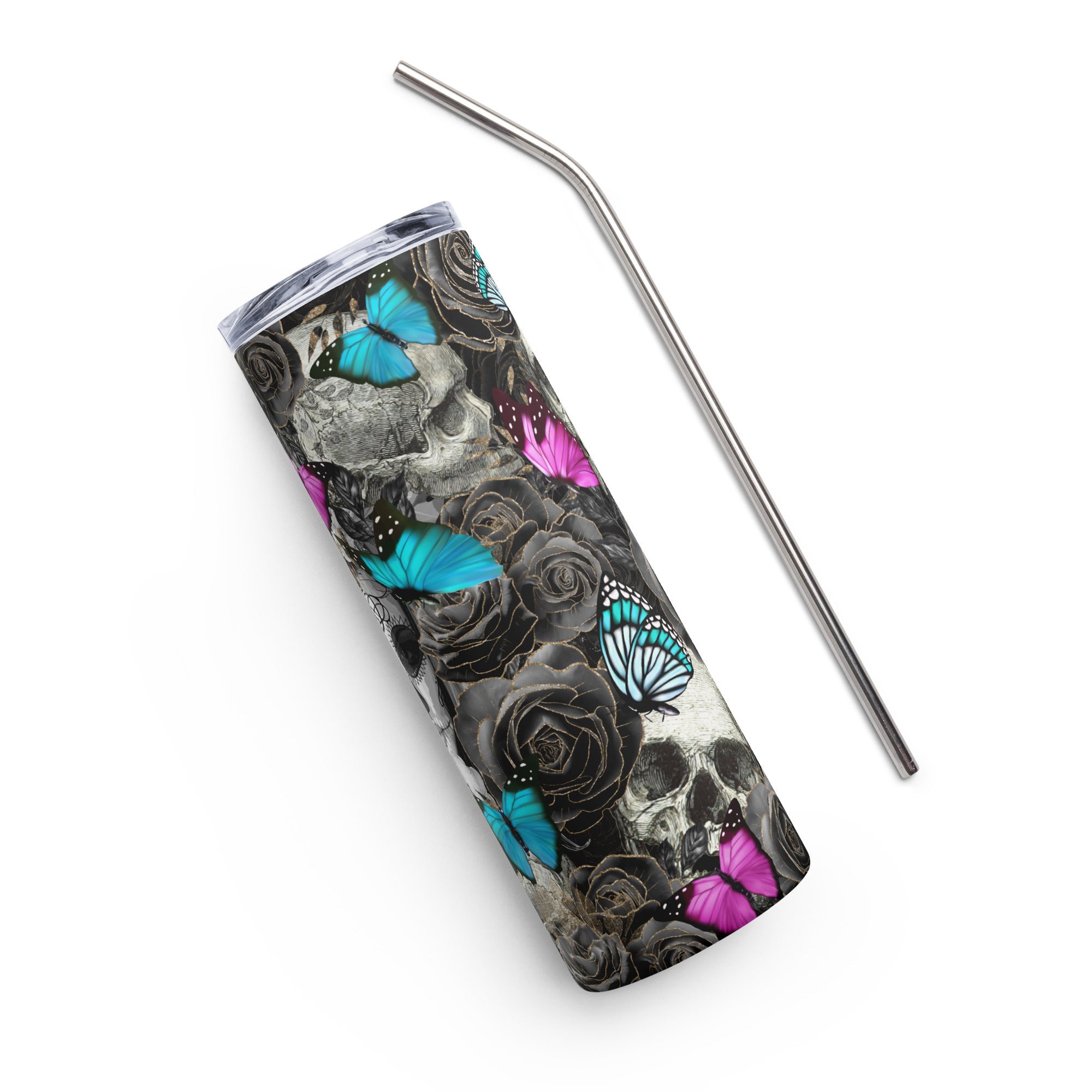 Day Of The Dead Sugar Skull Stainless steel tumbler