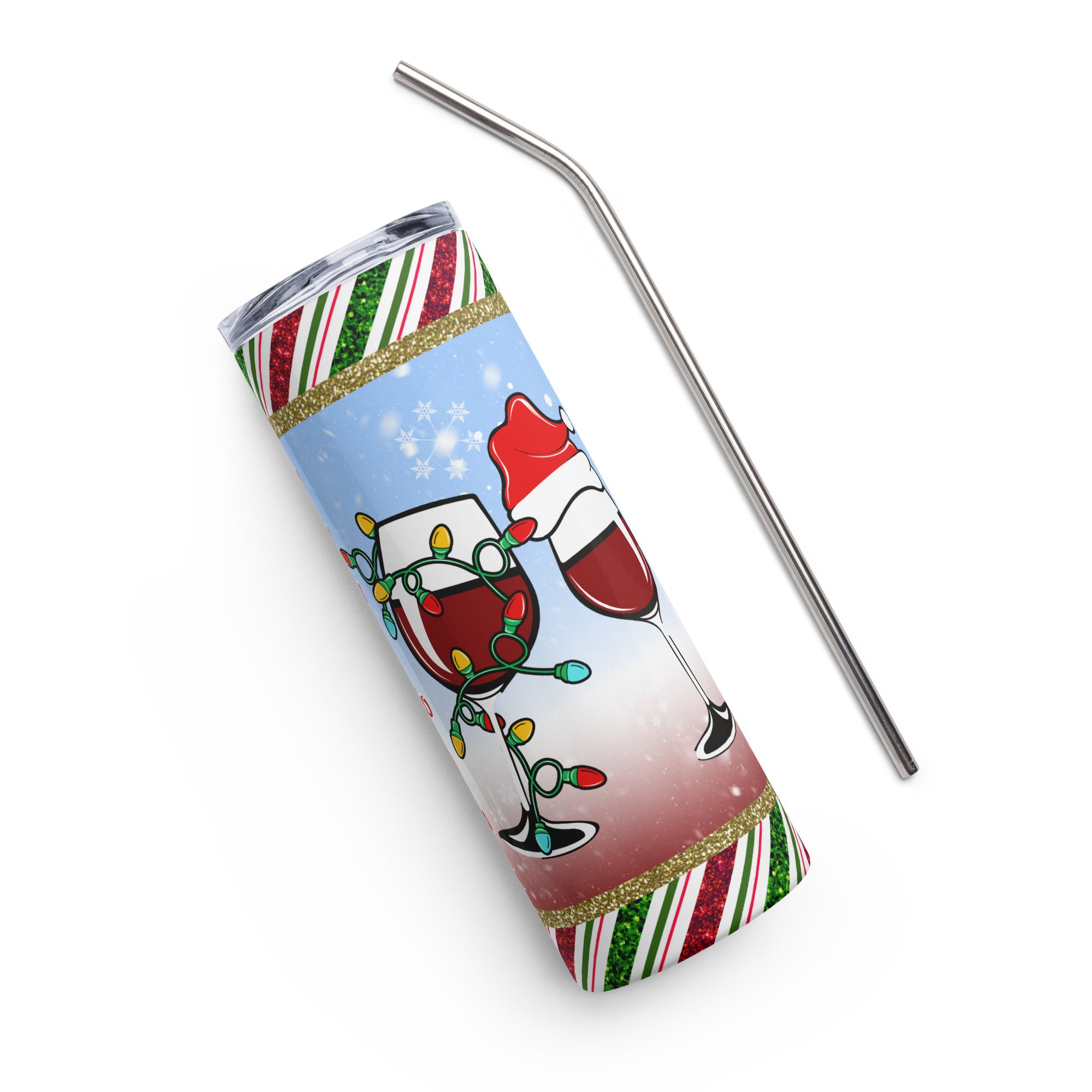 Dasher Dancer Prancer Christmas Drinking Stainless steel tumbler