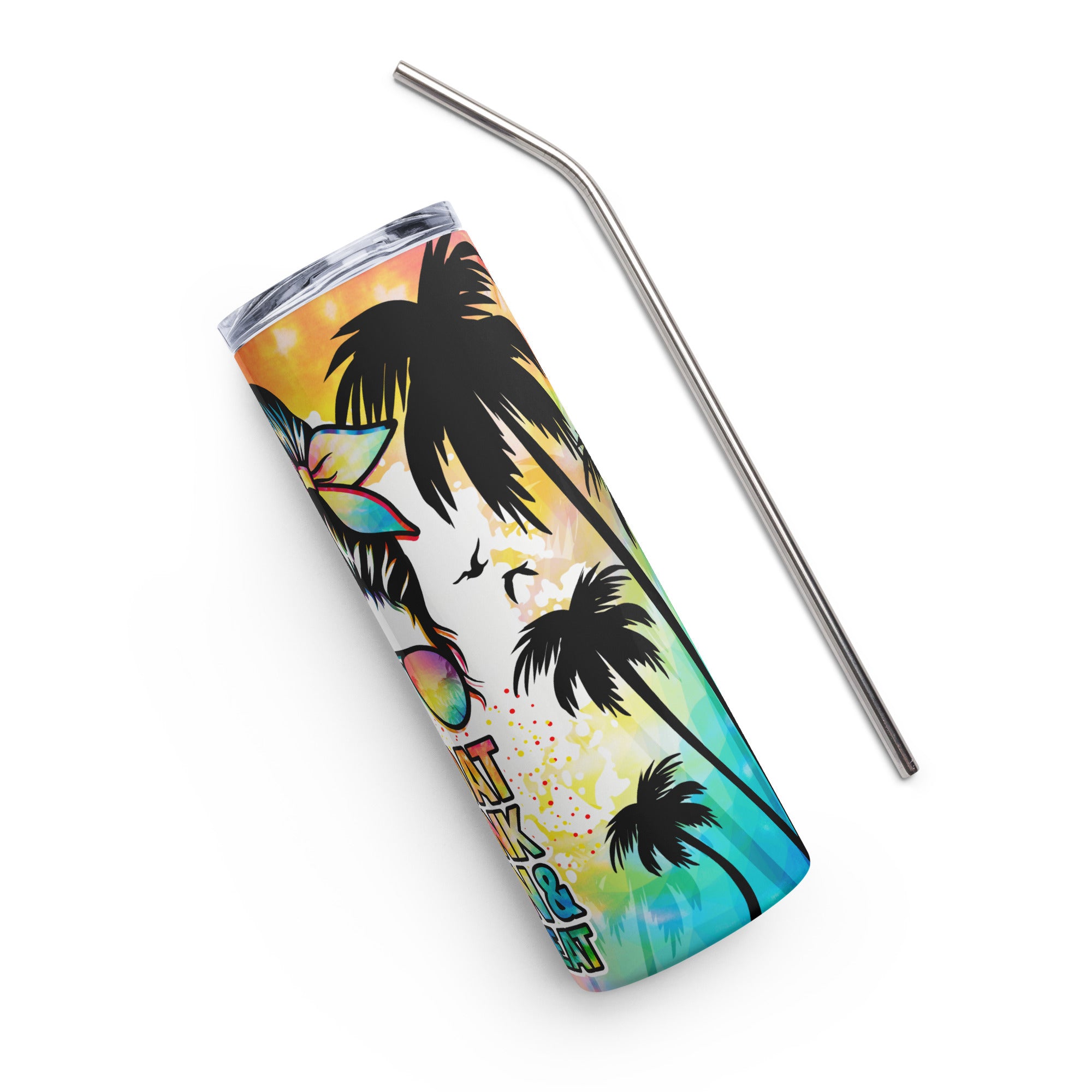 Float Drink Tank Repeat Beach Stainless steel tumbler