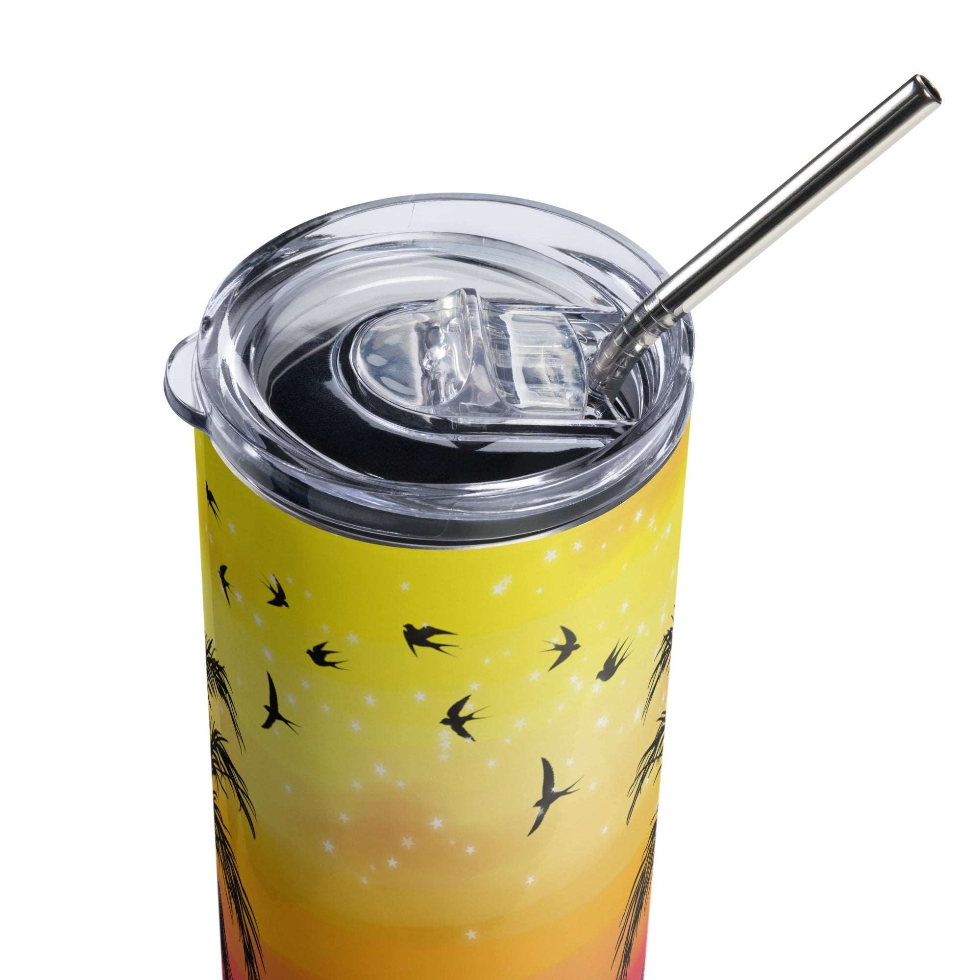 Beach Sunset Stainless steel tumbler